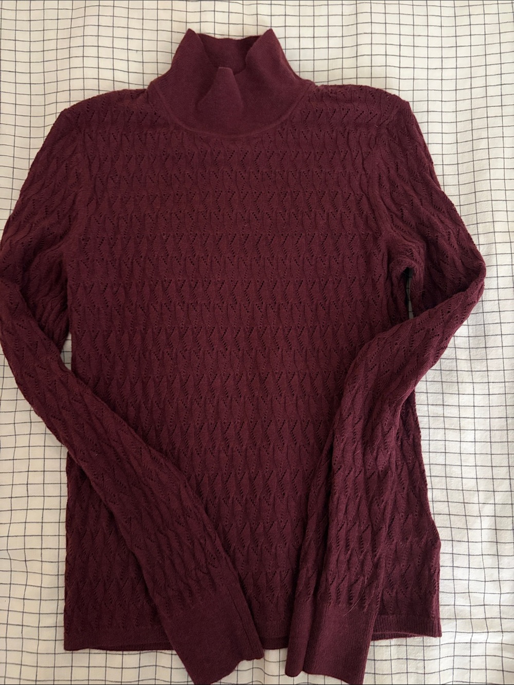 Women's GAP Pointelle Mock-Neck Sweater, like new, XS